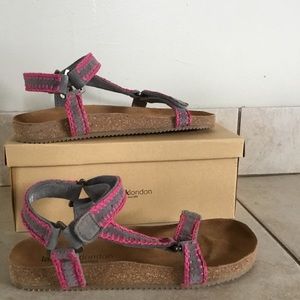 NIB LaidBack London Leather Kemle Sandals (8.5, 9, 10)